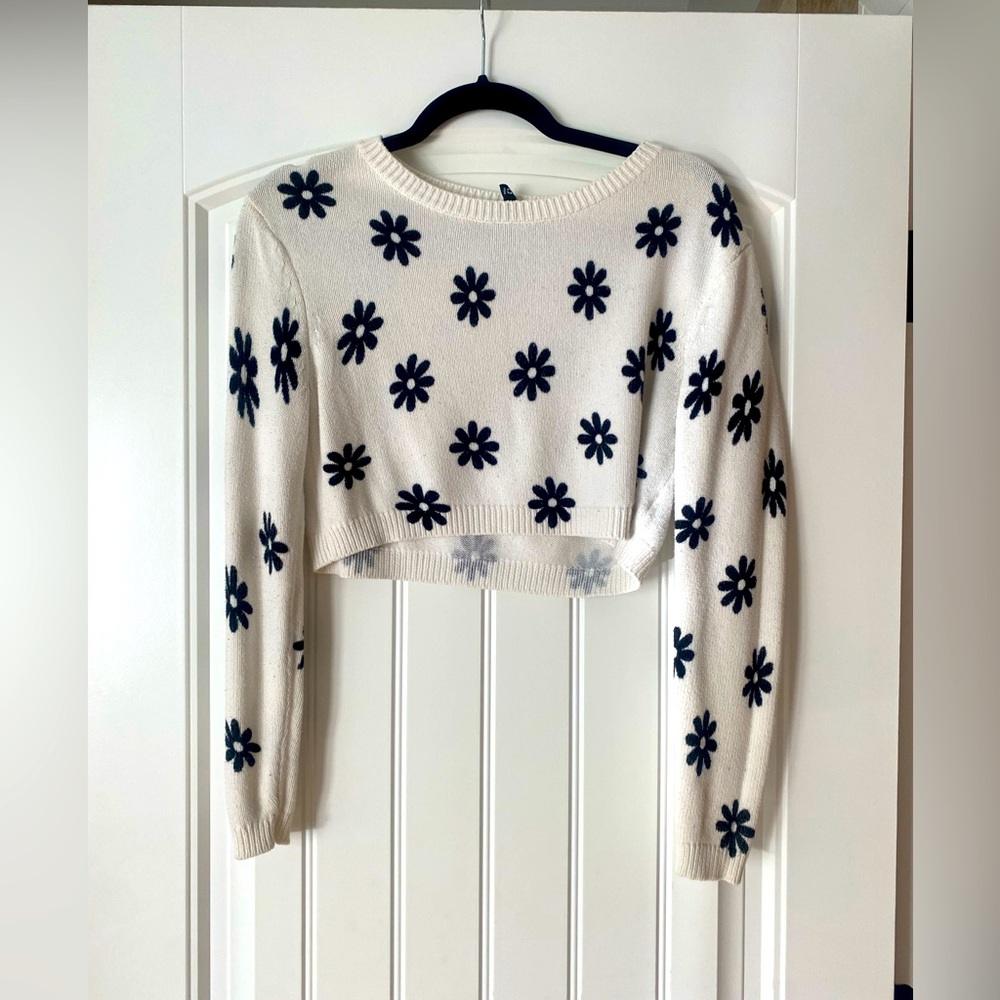 Crop knit sweater H&M